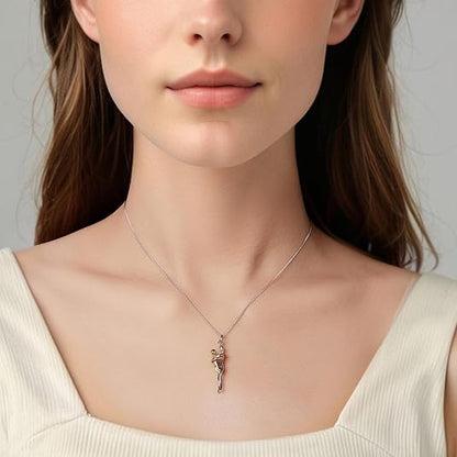 Mother Son Necklace, Mother Daughter Necklace, 925 Sterling Silver Mom Necklace Mother Pendant Necklaces for Mother's Day Birthday Christmas Thanksgiving