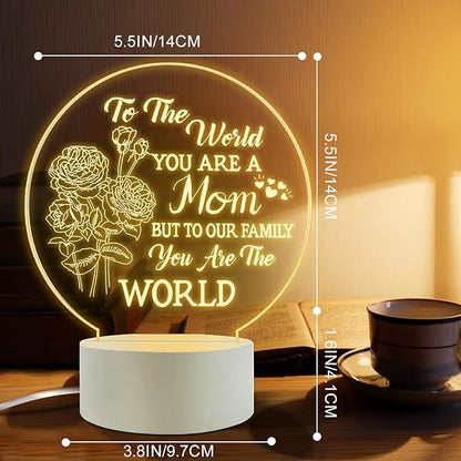 Best Mom Birthday Gifts from Daughter Son，Mom Birthday Gifts Night Light，Room Decoration Mom's Gifts
