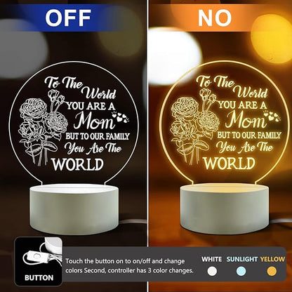 Best Mom Birthday Gifts from Daughter Son，Mom Birthday Gifts Night Light，Room Decoration Mom's Gifts