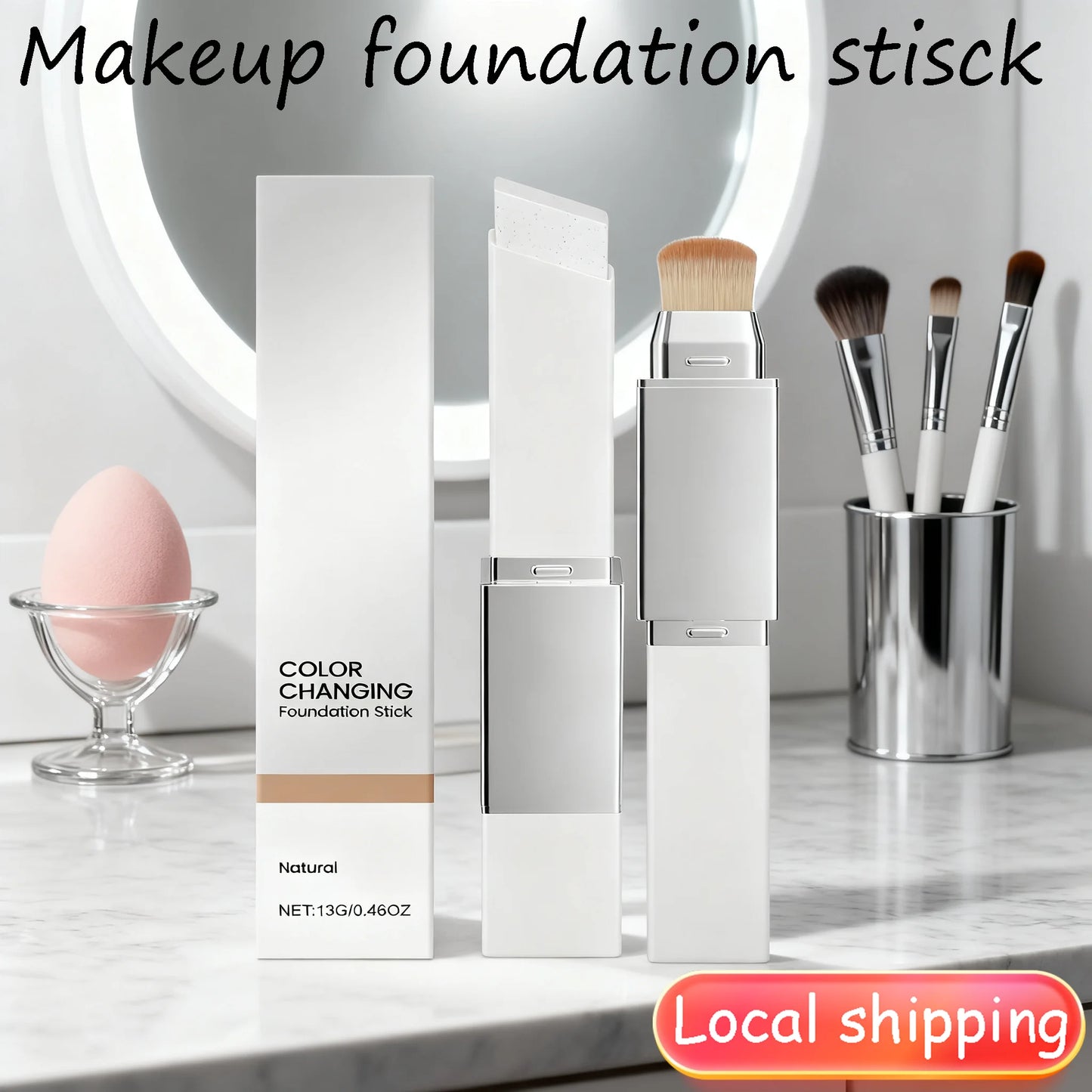 2-in-1 Foundation Stick & Concealer – Lightweight Matte Finish