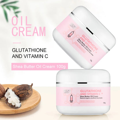Glutathione & Vitamin C Brightening Cream Set for Face & Body – Moisturizing Formula
