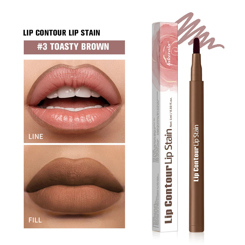Dual-Ended Lip Stain & Liner – Smooth Application & Rich Color