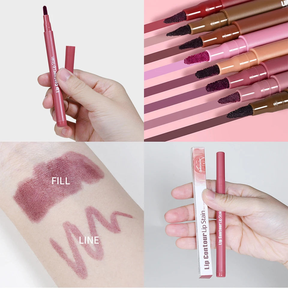 Dual-Ended Lip Stain & Liner – Smooth Application & Rich Color