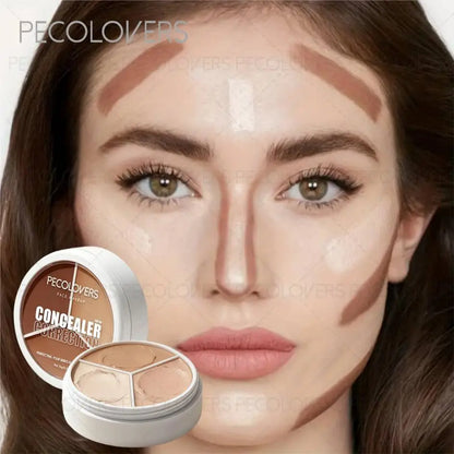 3-Color Concealer Palette – Long-Lasting Coverage for a Natural Look