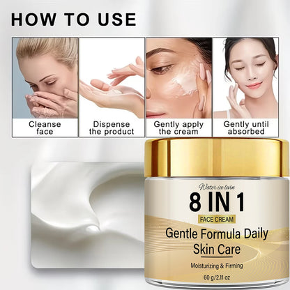 8-in-1 Face Cream with Retinol, Collagen, Vitamin C & Hyaluronic Acid – 60g