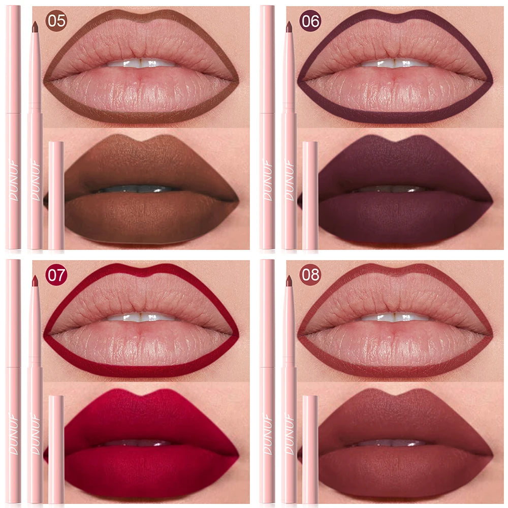 Matte Lip Liner Collection – 6 Long-Wear Nude & Pink Shades
