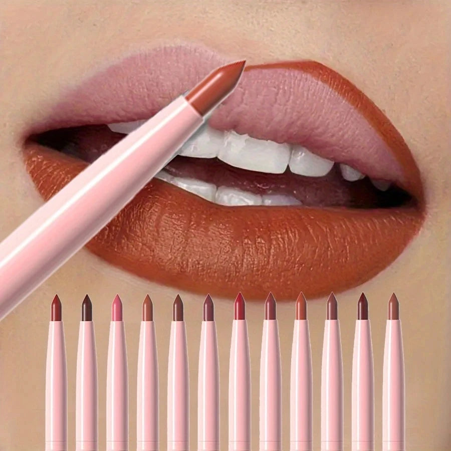 Matte Lip Liner Collection – 6 Long-Wear Nude & Pink Shades
