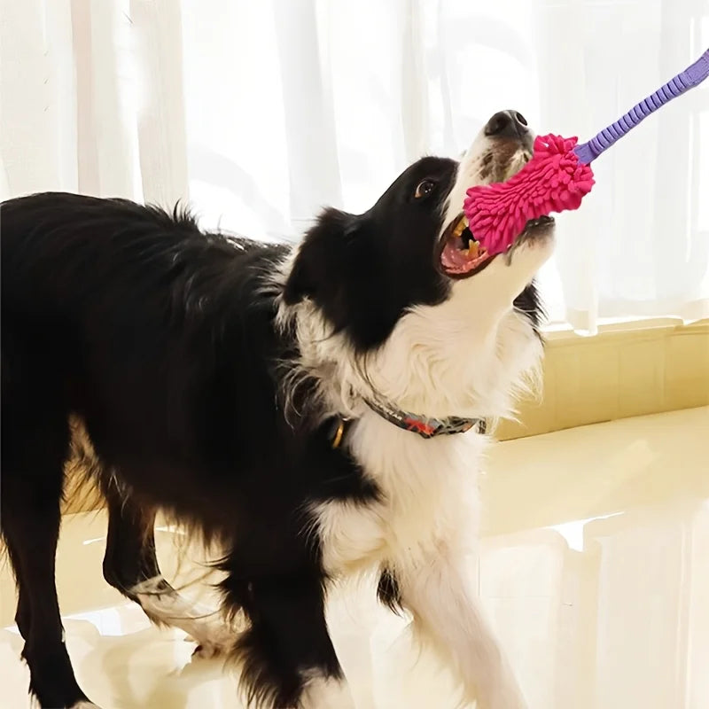 Durable Rope Dog Toy for Aggressive Chewers – Plush Tug & Teeth Cleaning Toy
