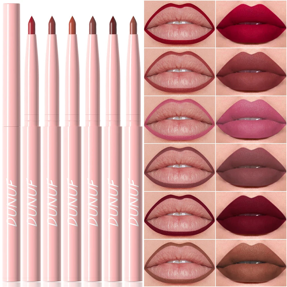 Matte Lip Liner Collection – 6 Long-Wear Nude & Pink Shades