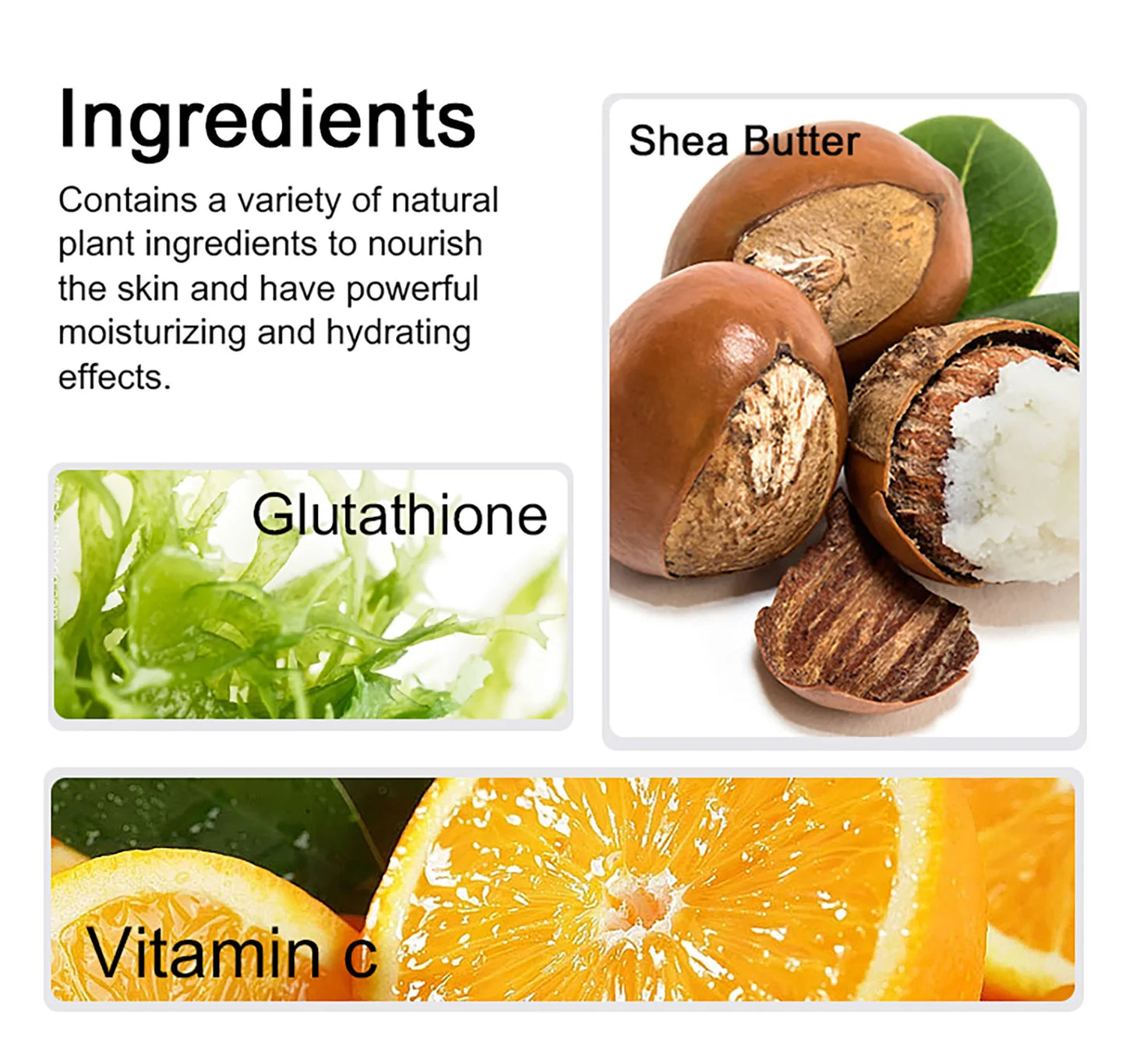 Glutathione & Vitamin C Brightening Cream Set for Face & Body – Moisturizing Formula