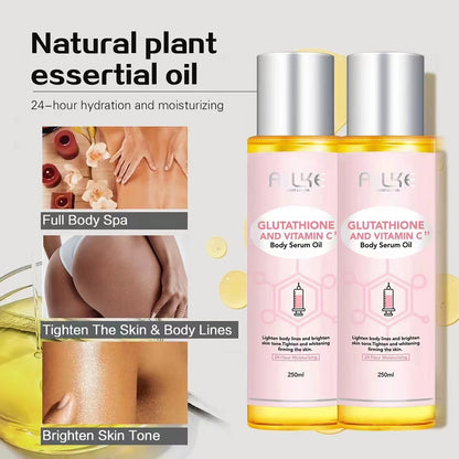 Glutathione & Vitamin C Brightening Cream Set for Face & Body – Moisturizing Formula