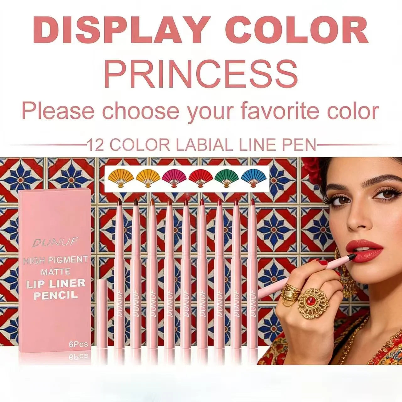 Matte Lip Liner Collection – 6 Long-Wear Nude & Pink Shades