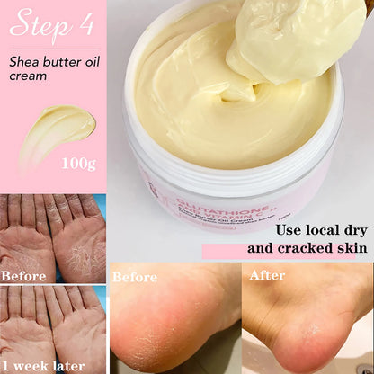 Glutathione & Vitamin C Brightening Cream Set for Face & Body – Moisturizing Formula
