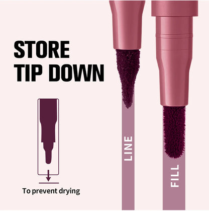 Dual-Ended Lip Stain & Liner – Smooth Application & Rich Color