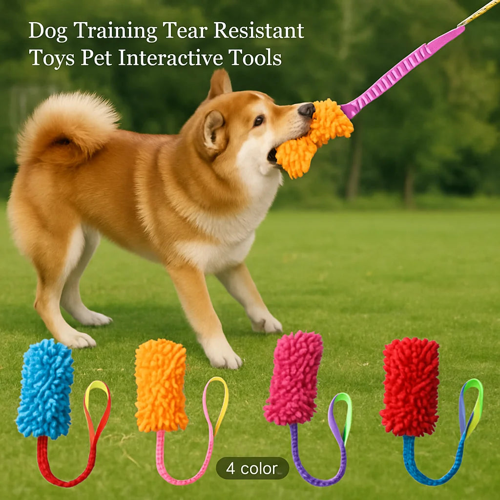 Durable Rope Dog Toy for Aggressive Chewers – Plush Tug & Teeth Cleaning Toy