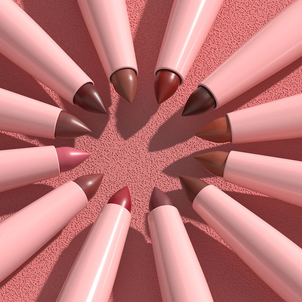 Matte Lip Liner Collection – 6 Long-Wear Nude & Pink Shades