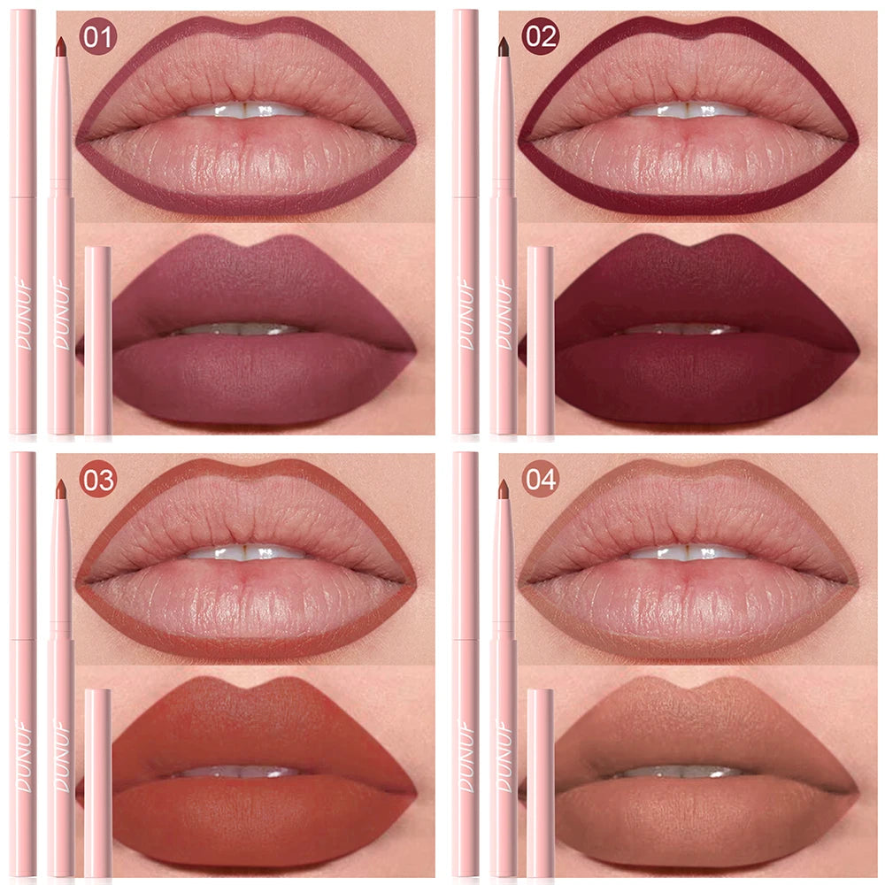 Matte Lip Liner Collection – 6 Long-Wear Nude & Pink Shades